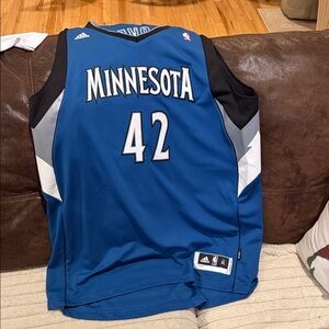 Adidas Blue and Black Minnesota Jersey